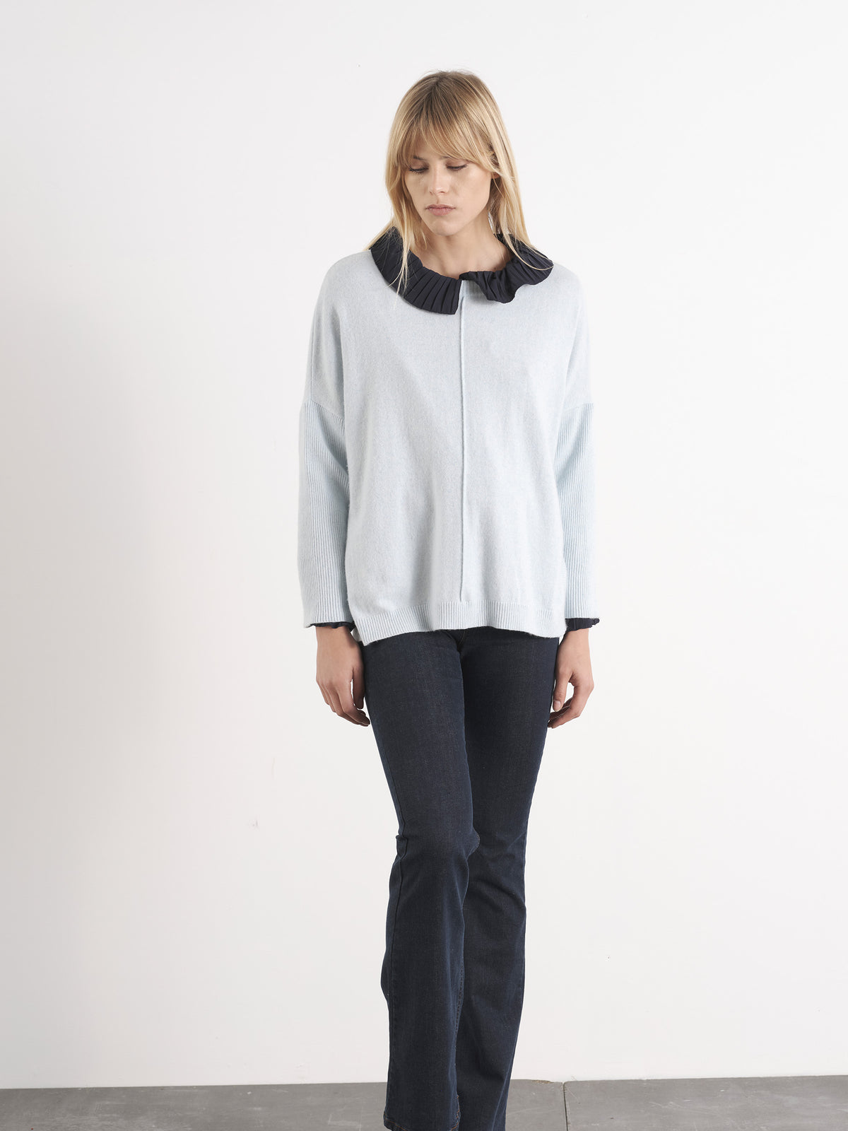 Camisola Decote Redondo Nervo | GUIMANOS