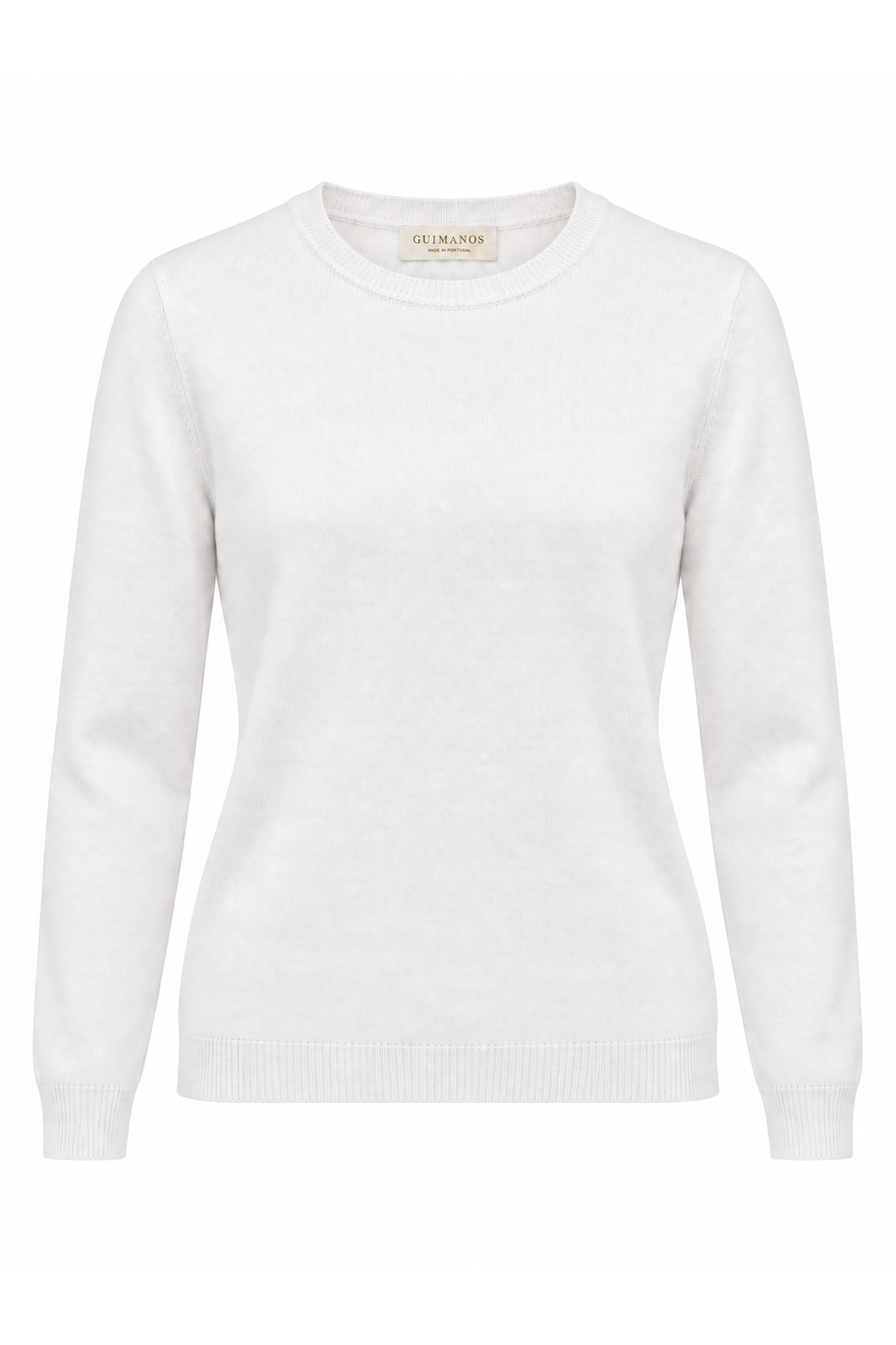Camisola  Decote Redondo Detalhada — Branco