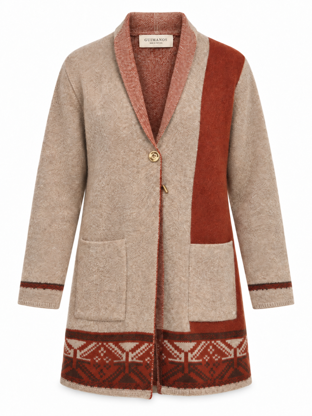 Casaco de Malha Barra Jacquard