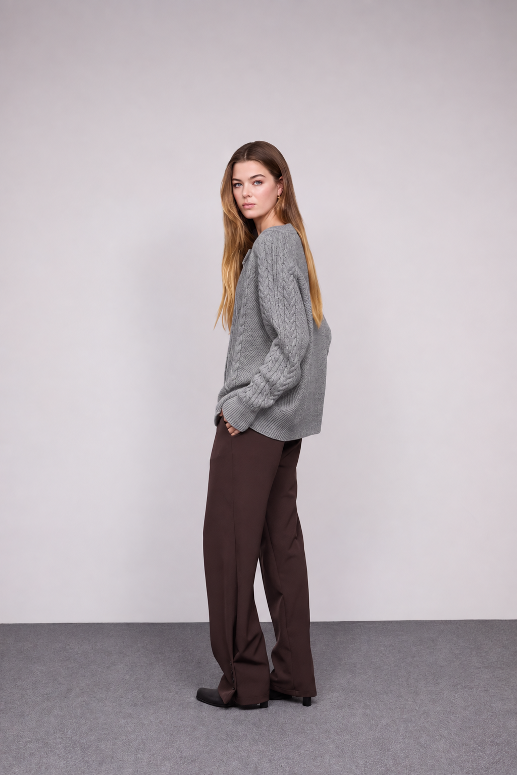 Cardigan Tranças Alpaca