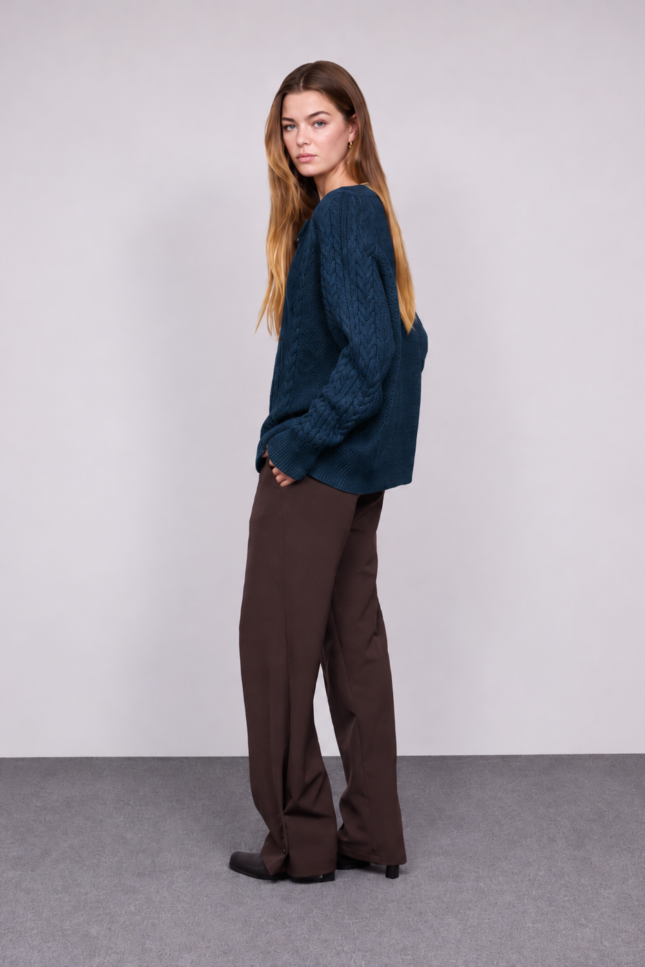 Cardigan Tranças Alpaca