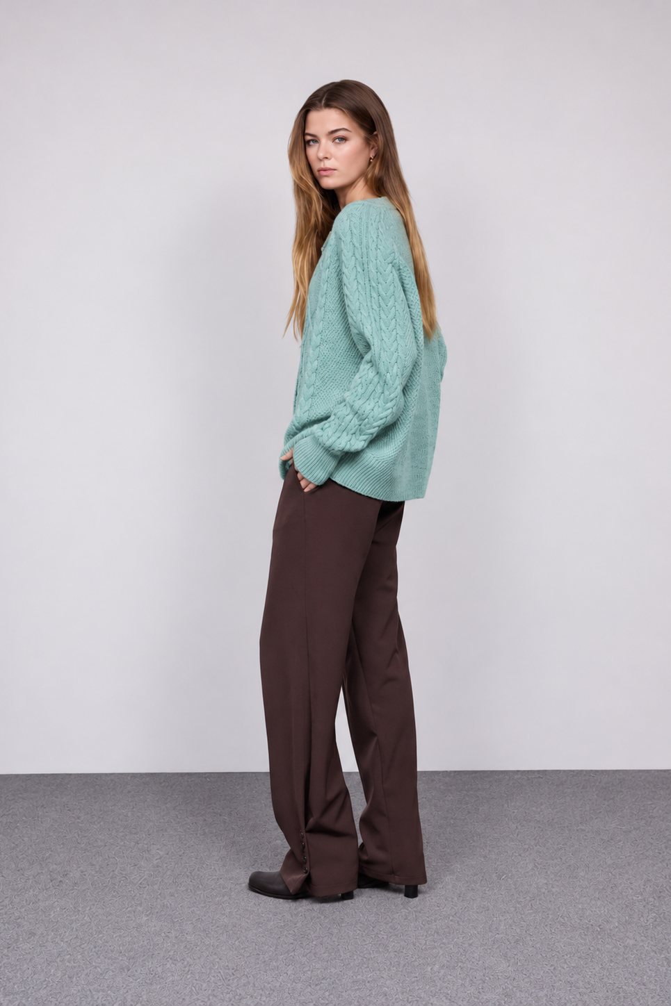Cardigan Tranças Alpaca
