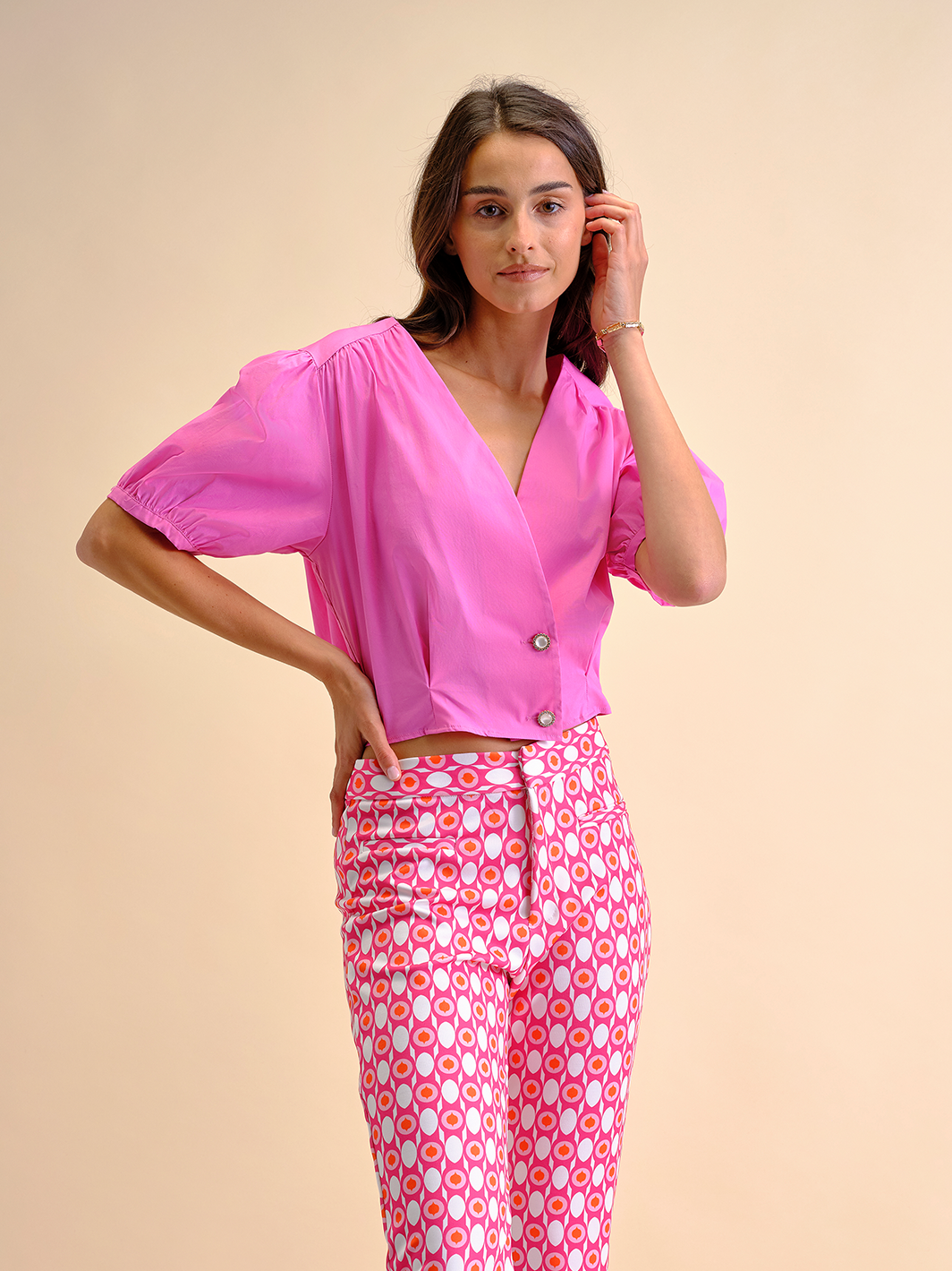 Blusa Popelina Botões | GUIMANOS