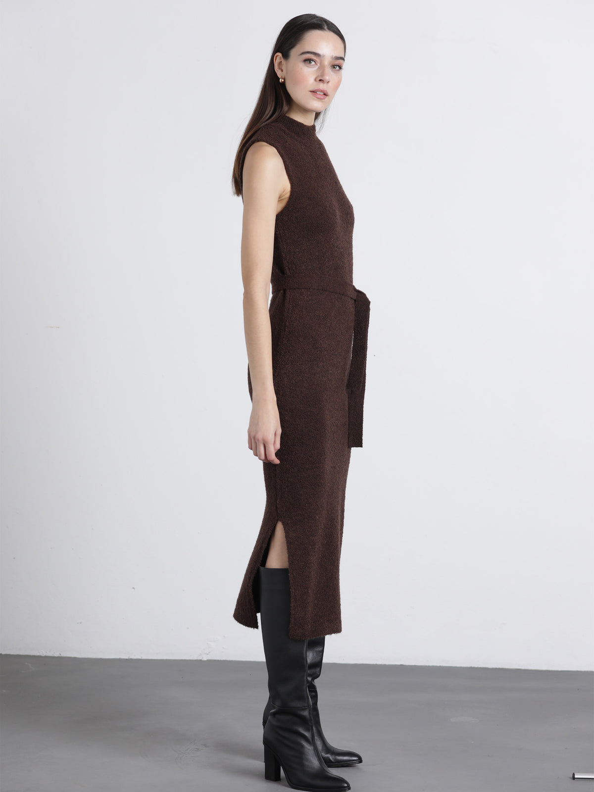 Vestido Malha Racha Lateral | GUIMANOS – vista 2
