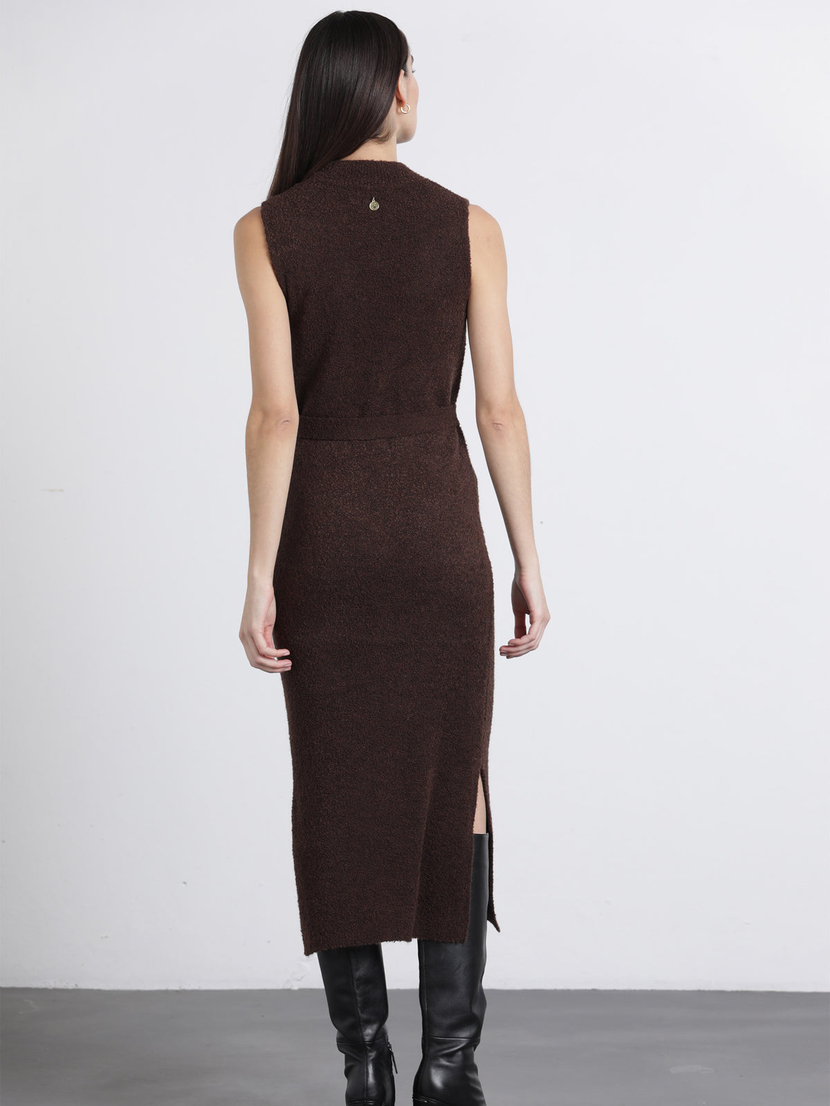 Vestido Malha Racha Lateral | GUIMANOS – vista 3