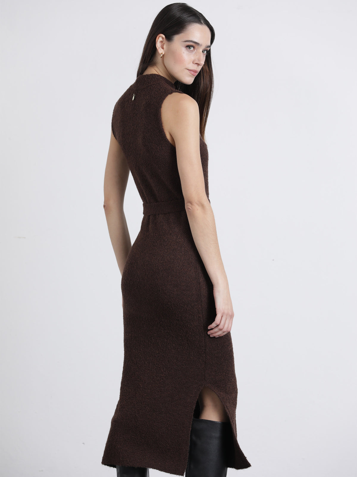 Vestido Malha Racha Lateral | GUIMANOS – vista 4