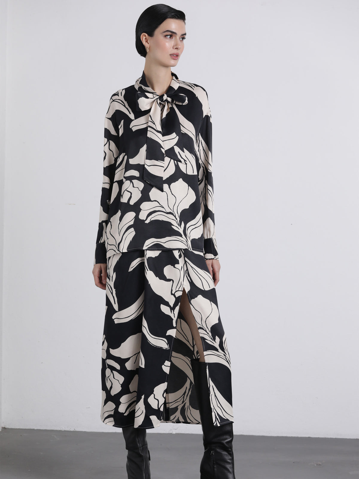 Saia Midi Estampada | GUIMANOS – vista 3