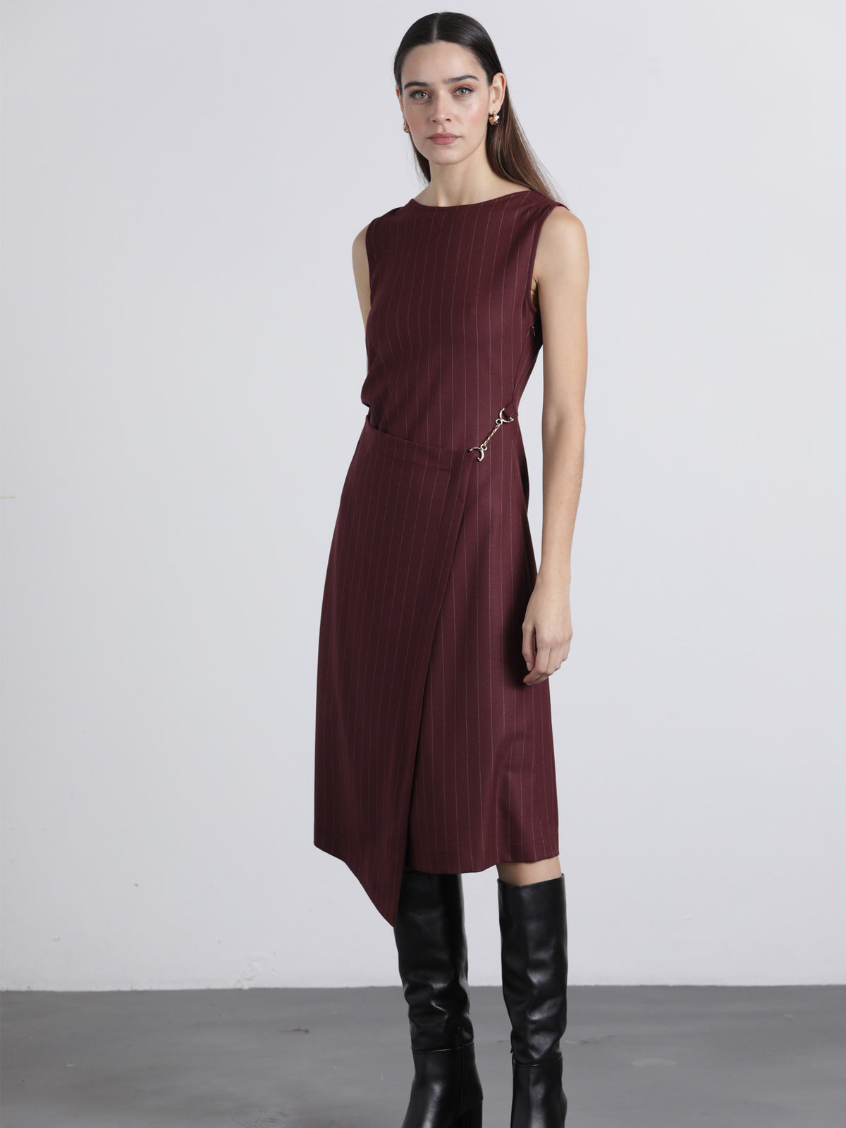 Vestido Riscas Corrente | GUIMANOS – vista 2