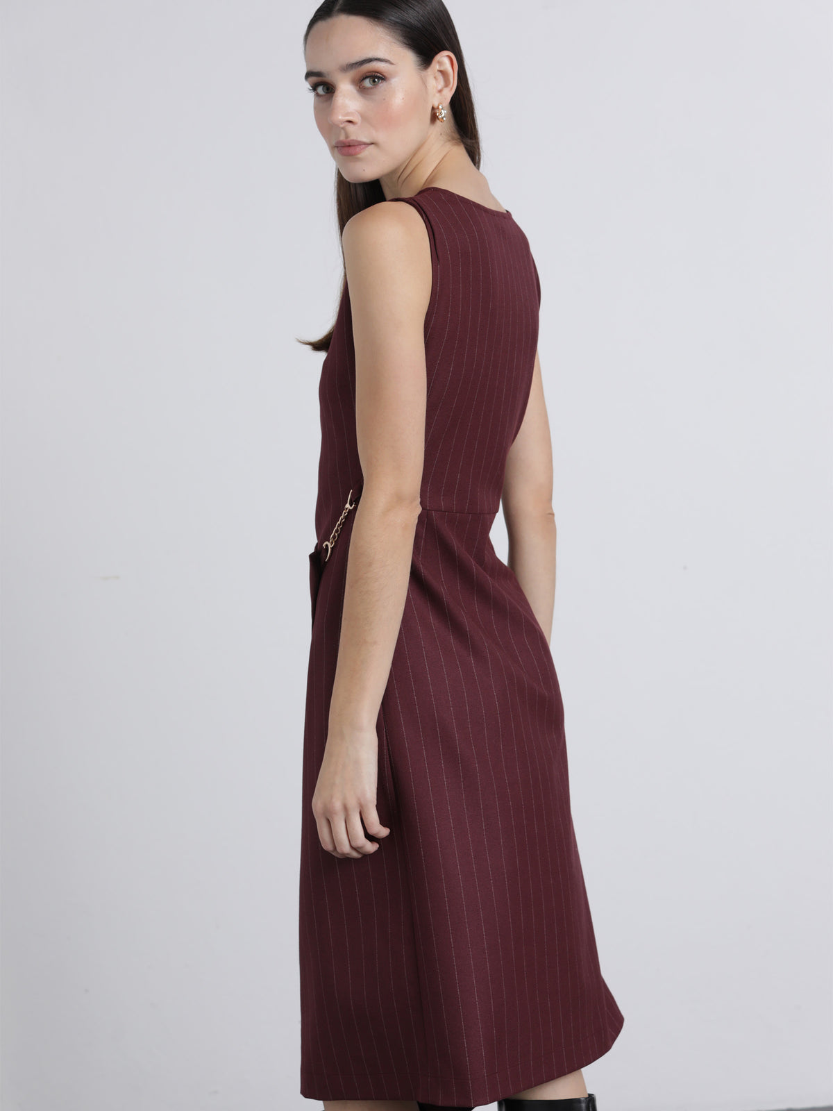 Vestido Riscas Corrente | GUIMANOS – vista 4