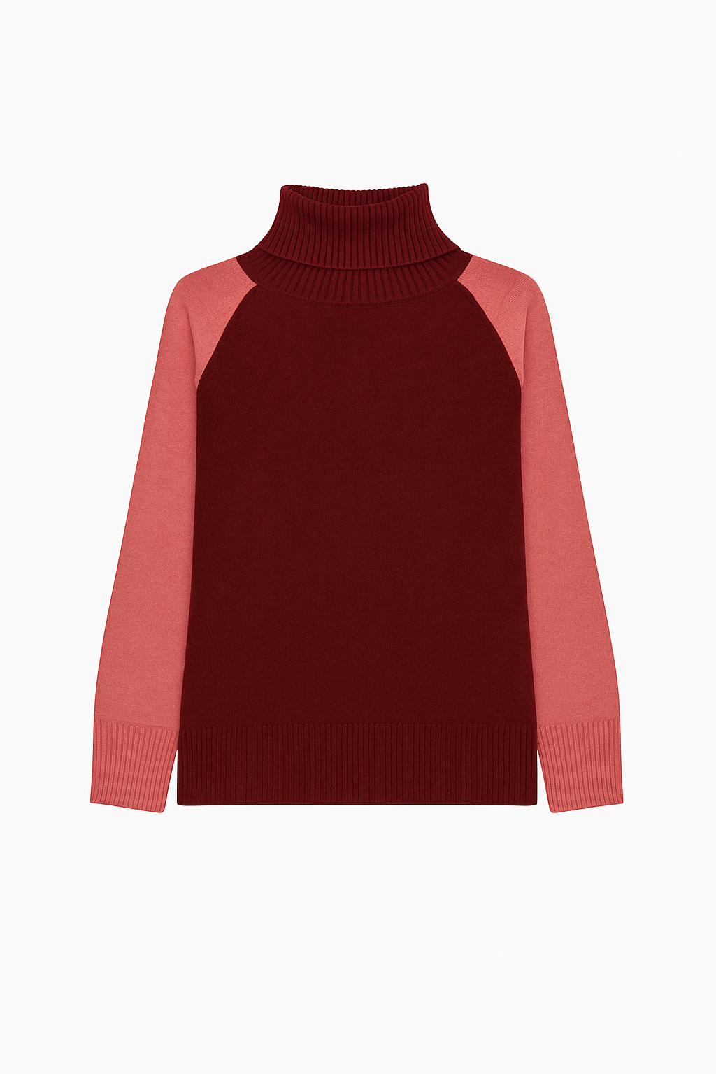 Camisola Bicolor em Lã e Caxemira