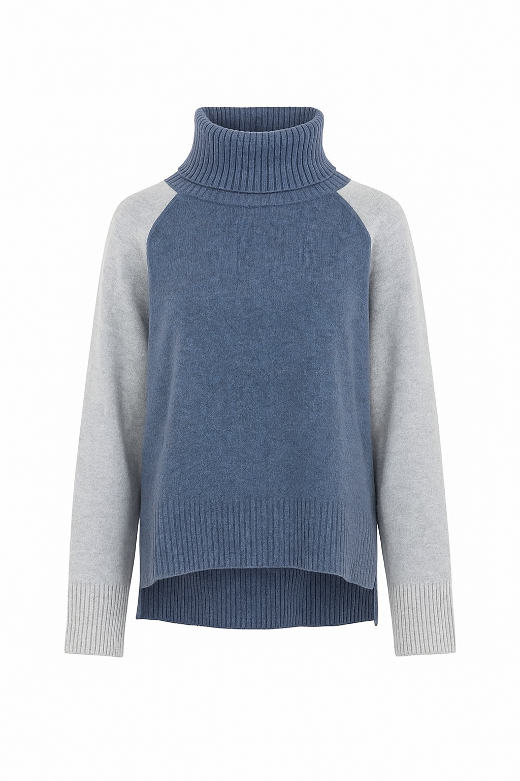 Camisola Bicolor em Lã e Caxemira
