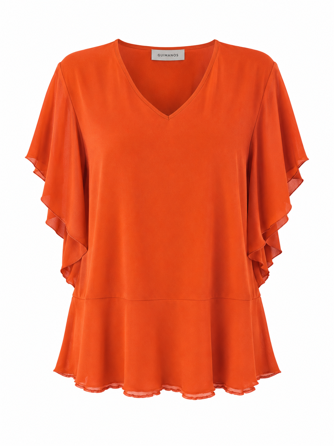 Blusa com Folhos e Vivo - guimanos-store