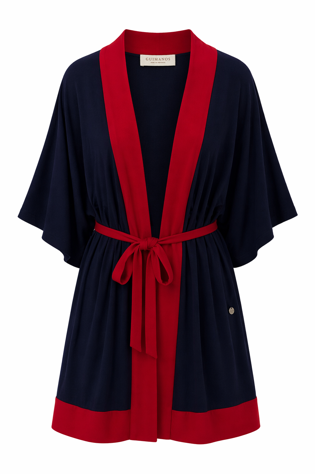 Kimono Fluido Bicolor com Cinto