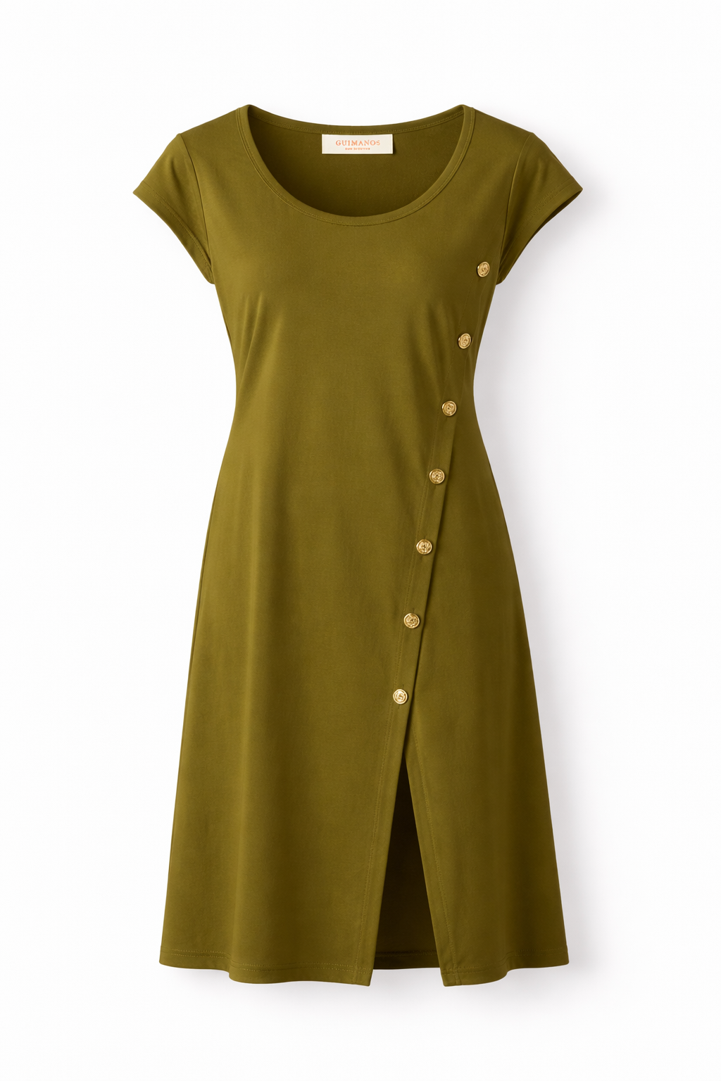 Vestido com Botões Laterais | GUIMANOS – vista 5