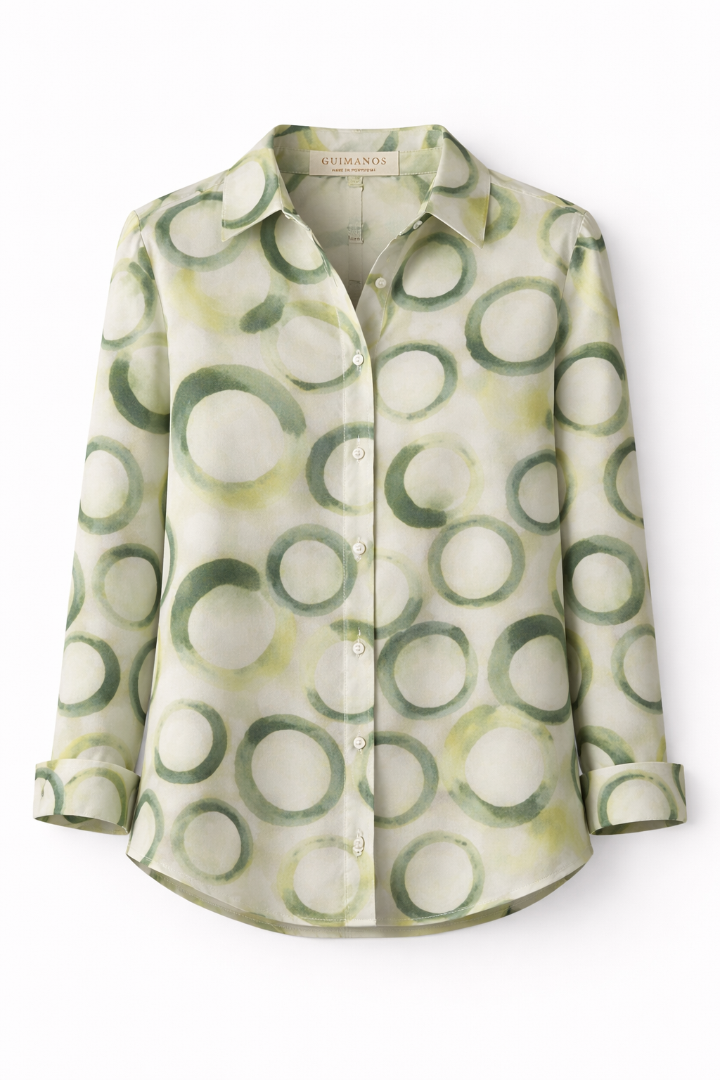 Camisa Fluida com Padrão Geométrico