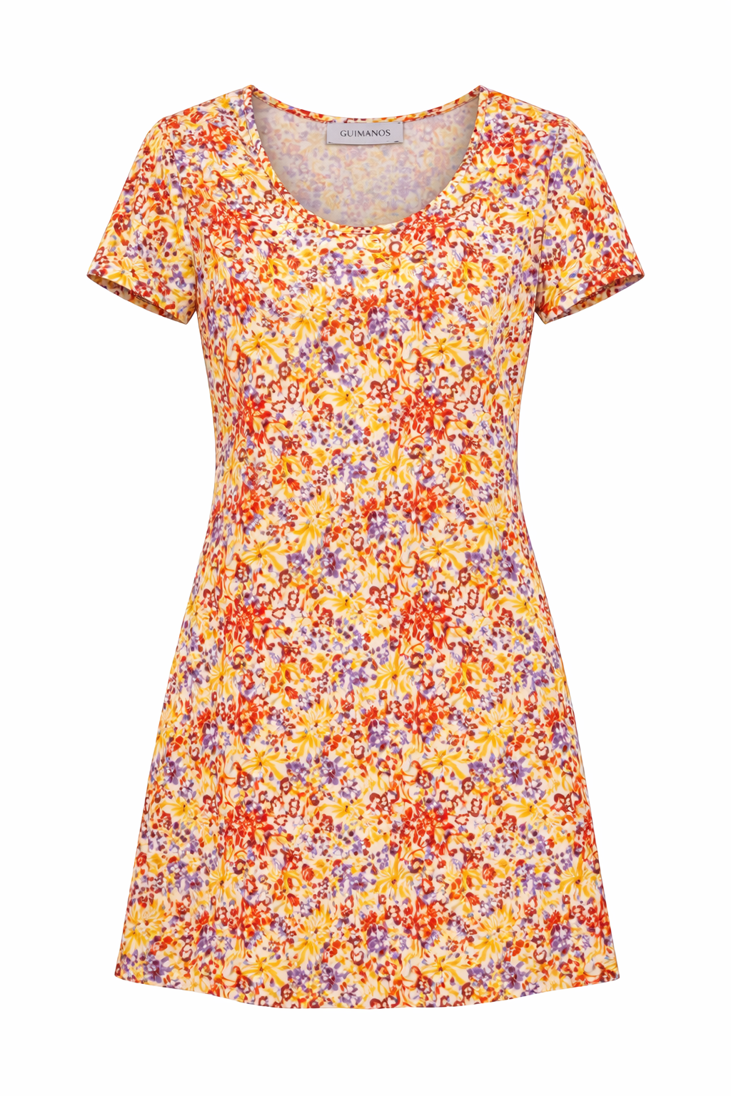 Vestido Malha Flores
