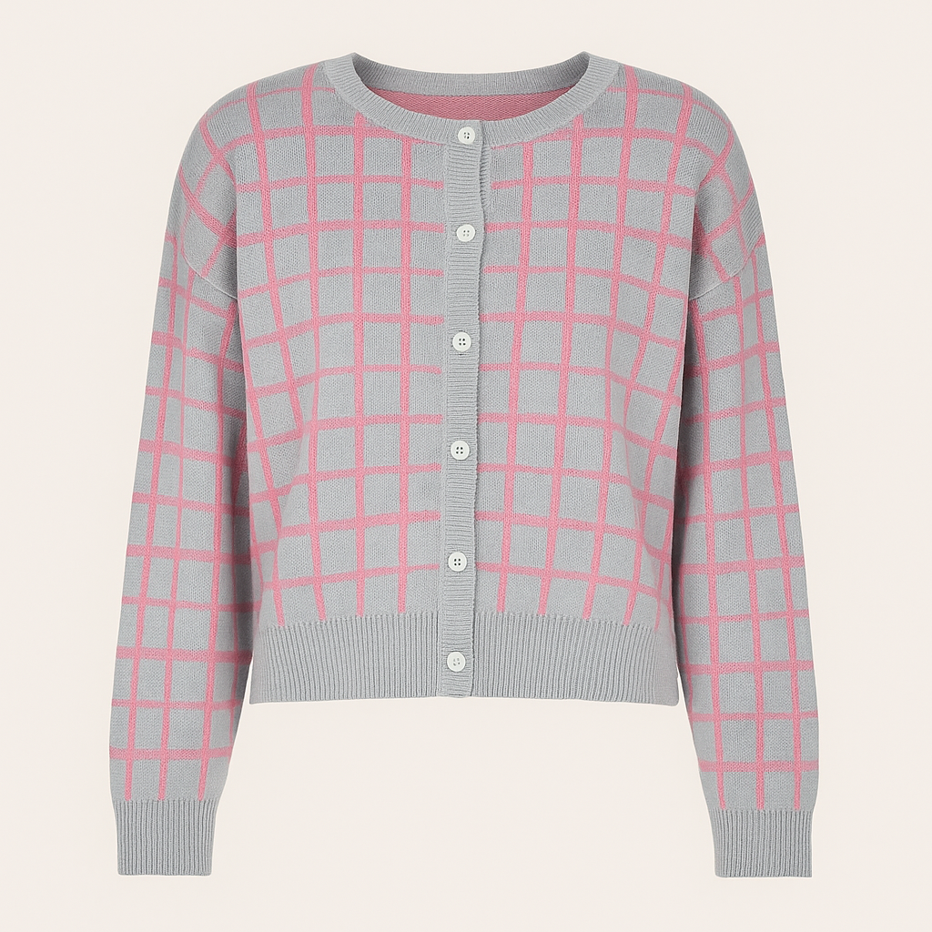 Casaco de Malha Xadrez