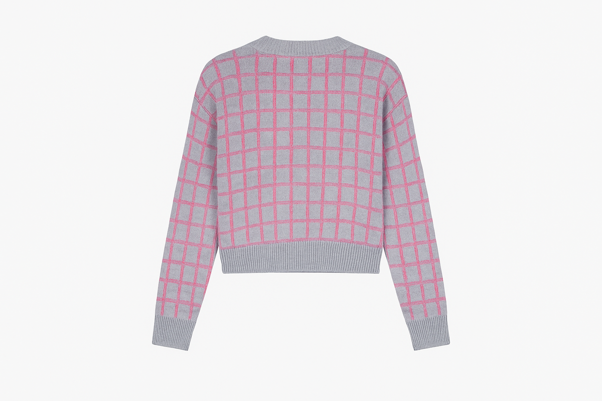 Casaco de Malha Xadrez