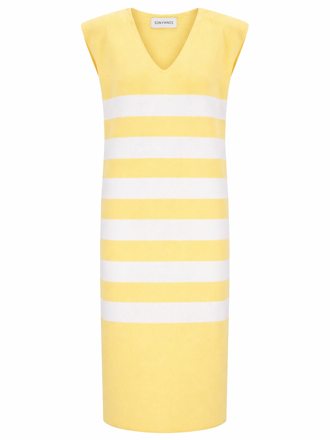 Vestido Riscas Algodão