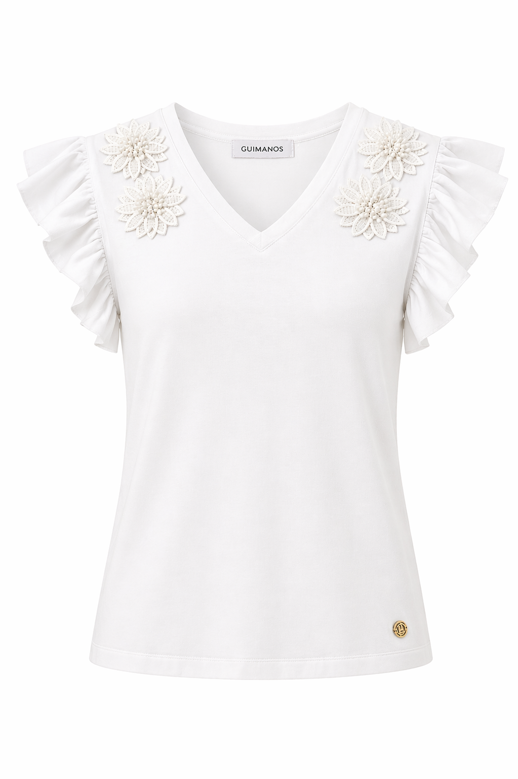 T-shirt Aplicação Flores