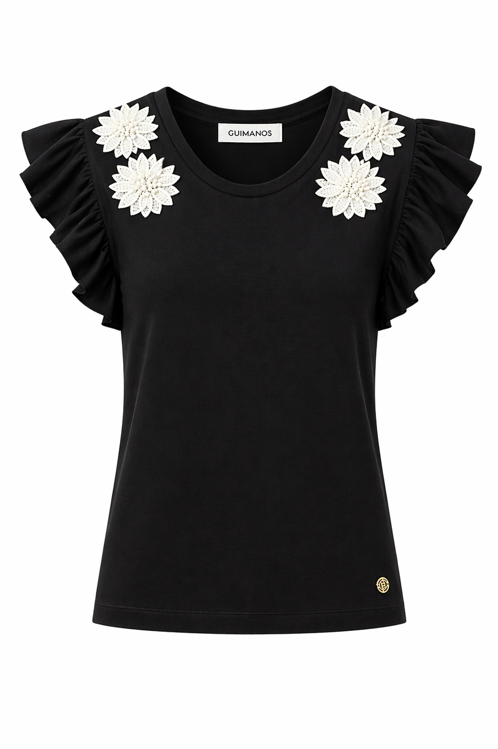 T-shirt Aplicação Flores