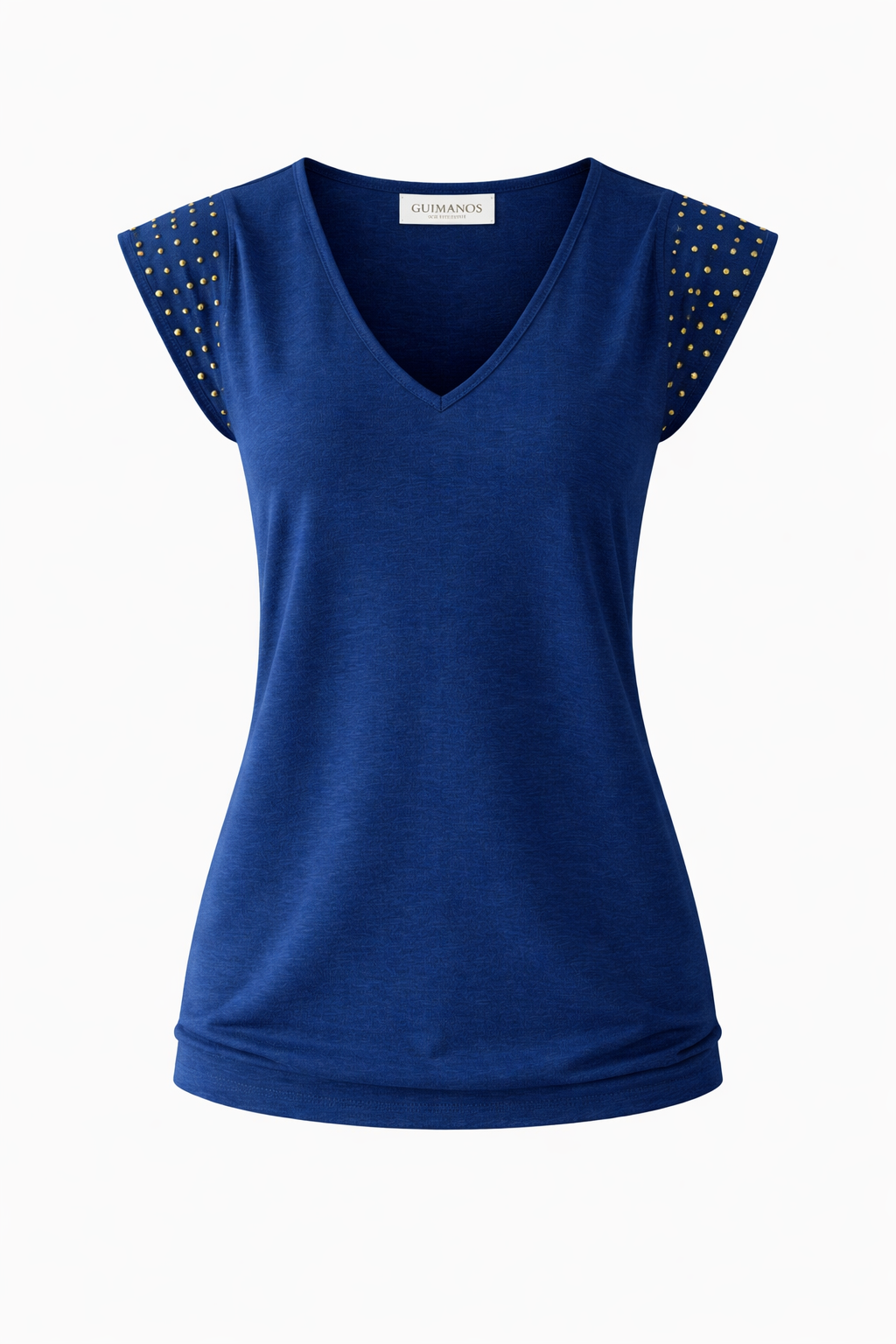 T-shirt com Detalhe em Tachas