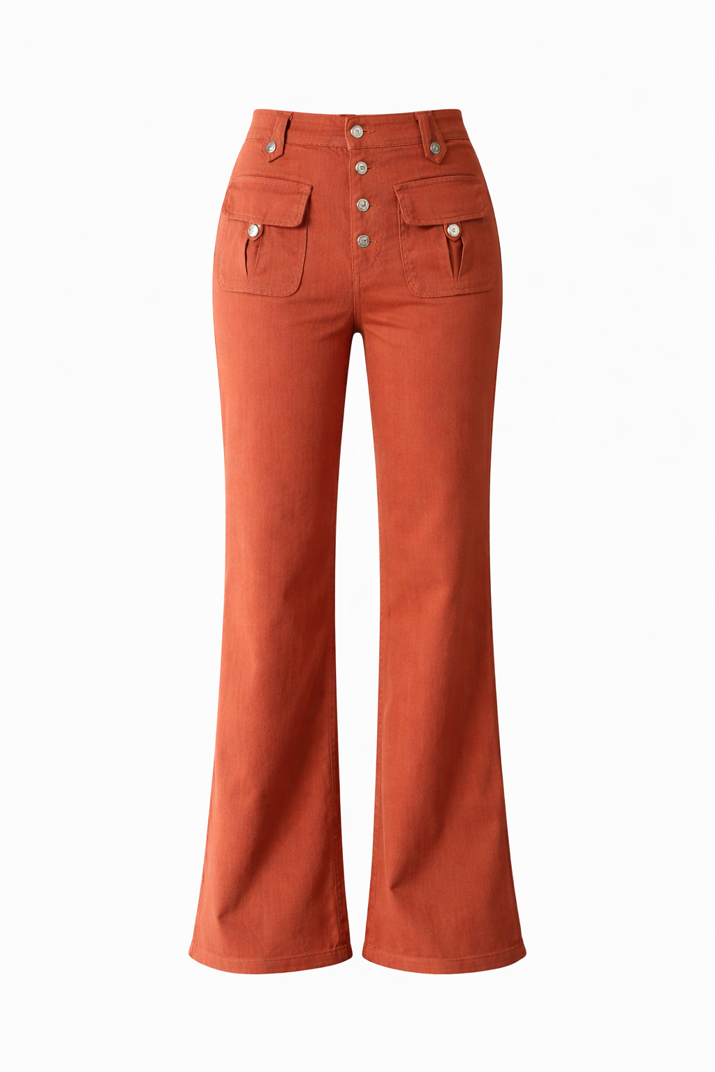 Pantalones de sarga con botones