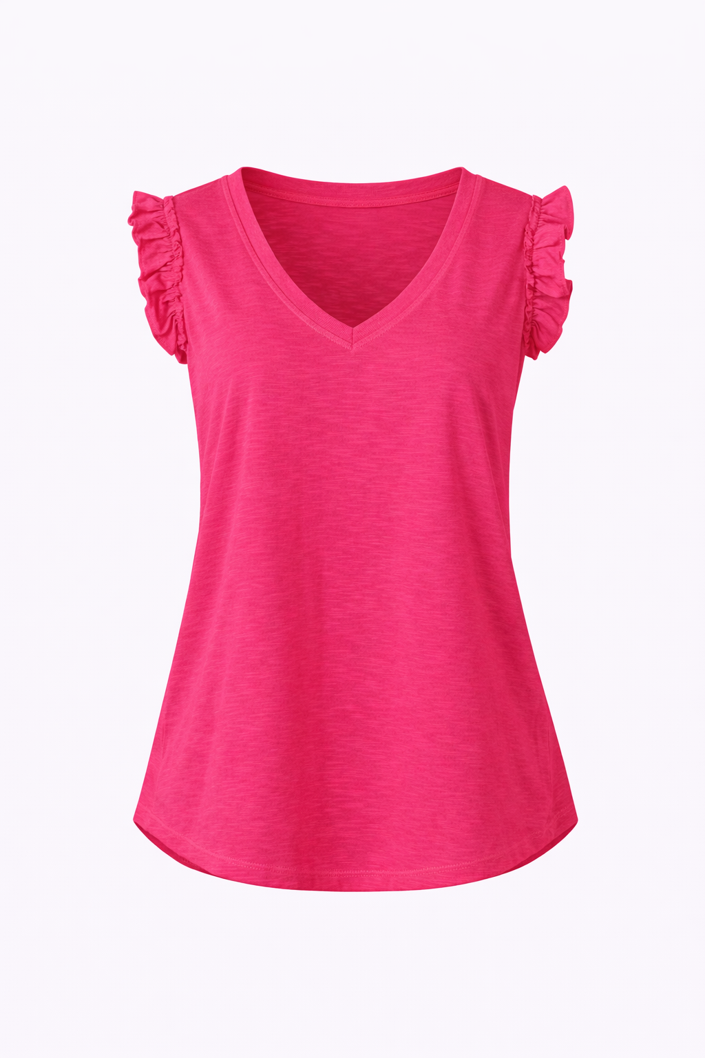 V-neck Frill Top