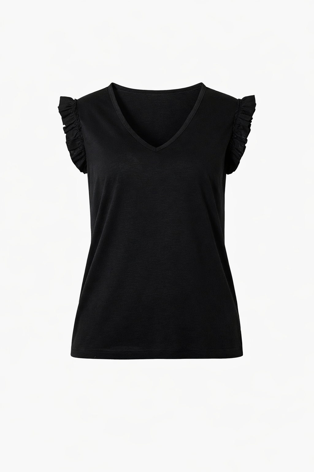 V-neck Frill Top