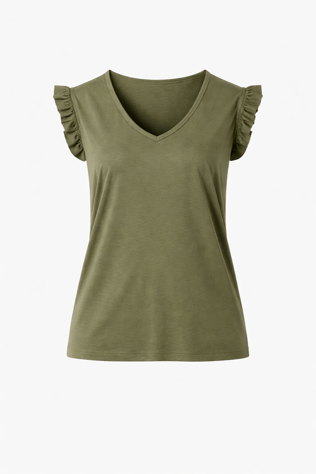 V-neck Frill Top