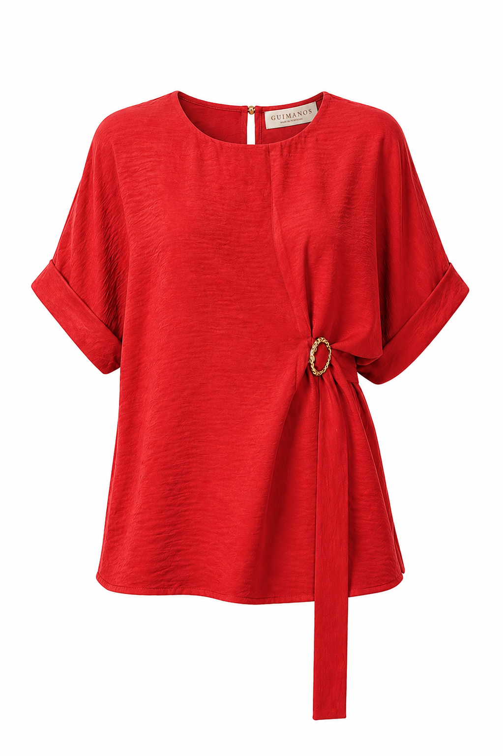 Blusa com Cinto Lateral
