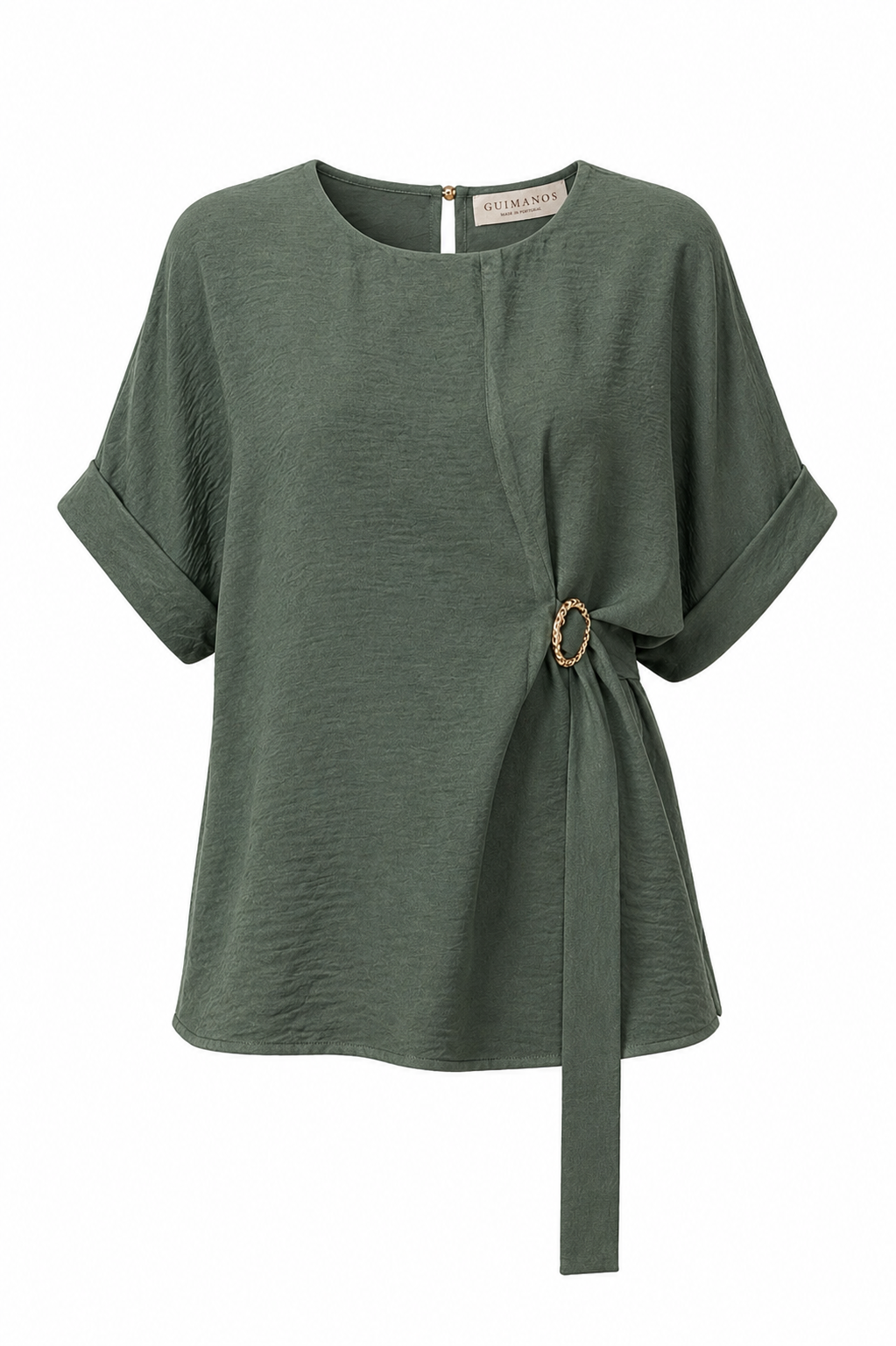 Blusa com Cinto Lateral