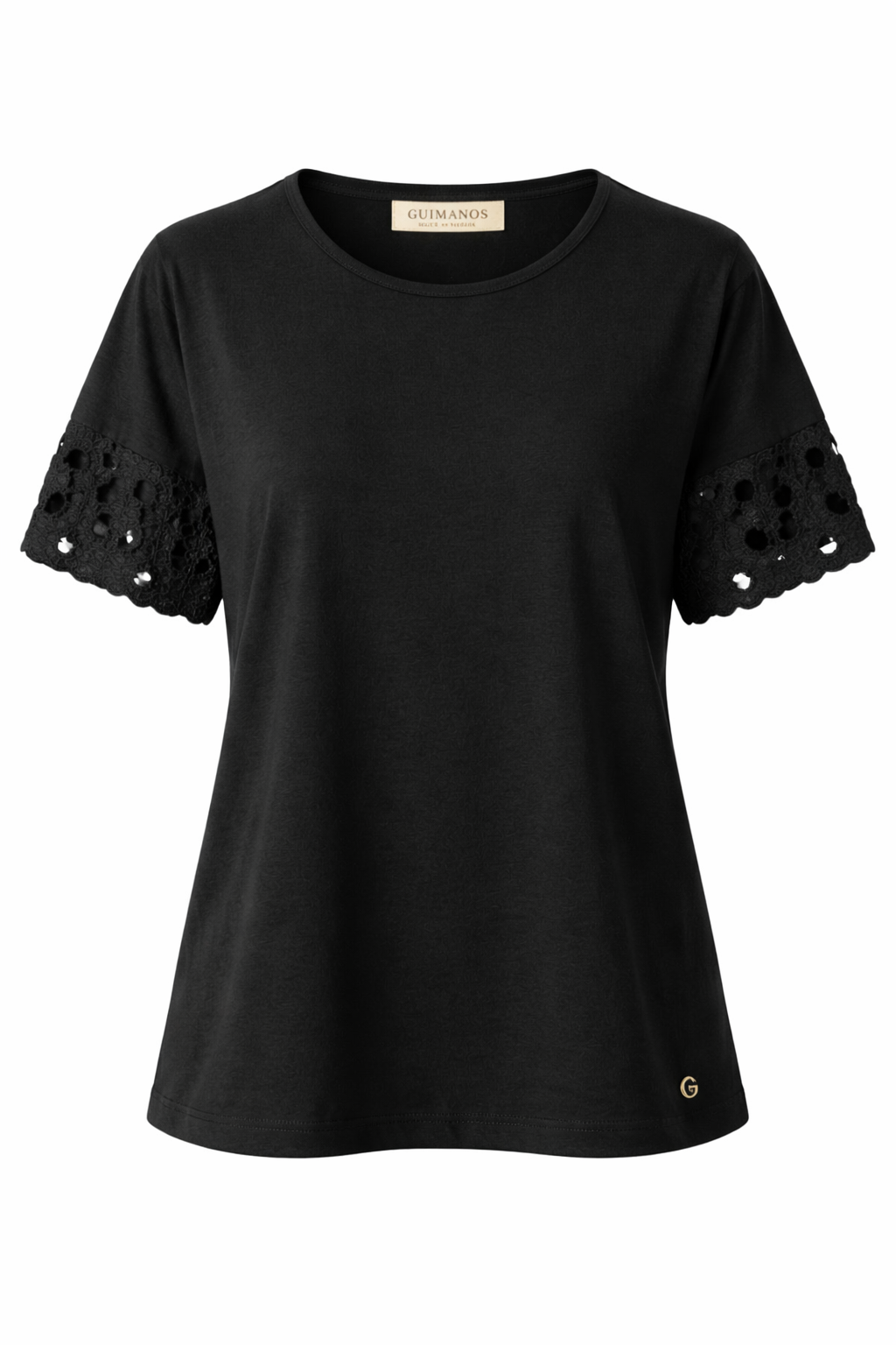 T-shirt Manga Bordada