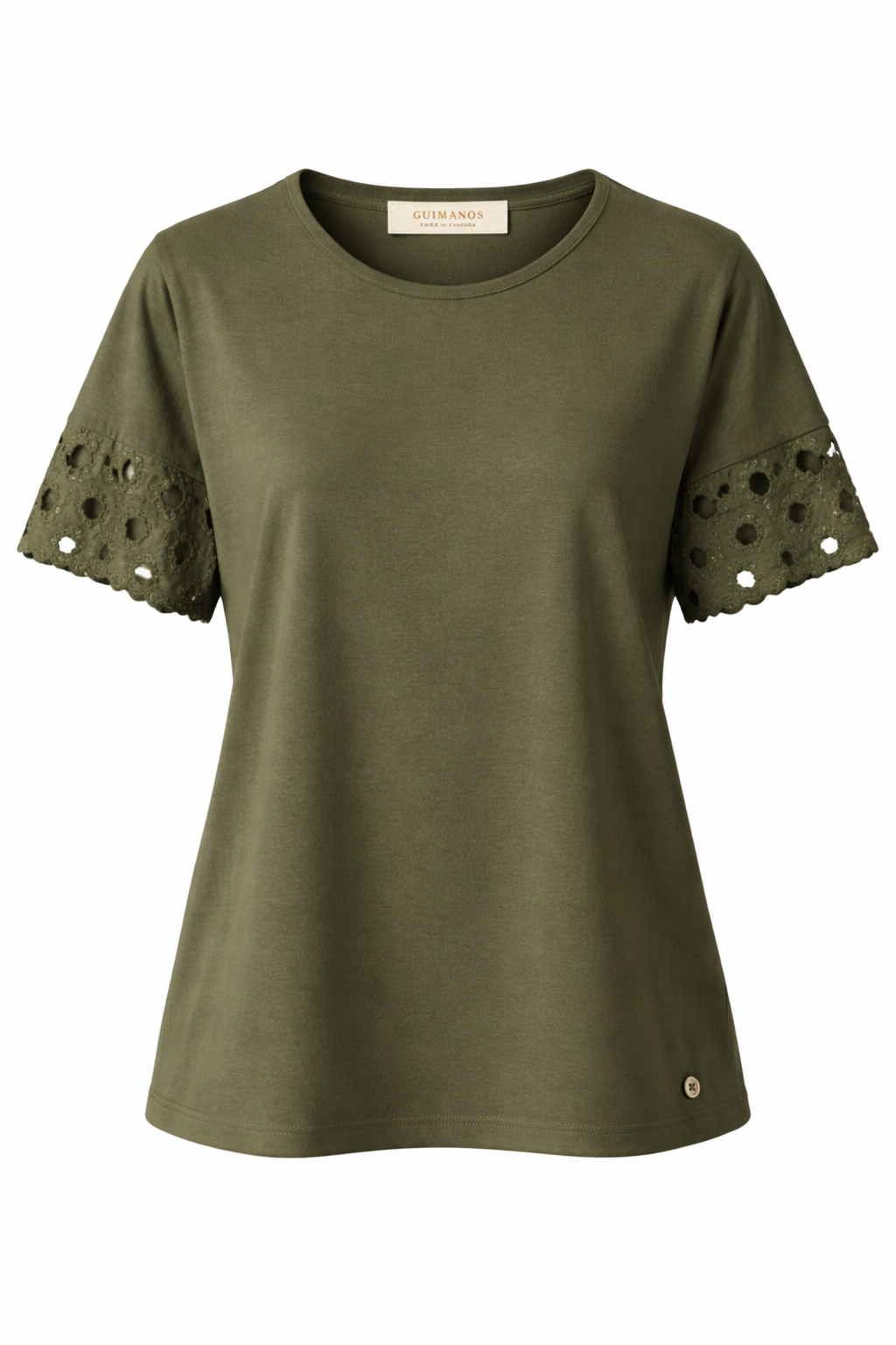 T-shirt Manga Bordada