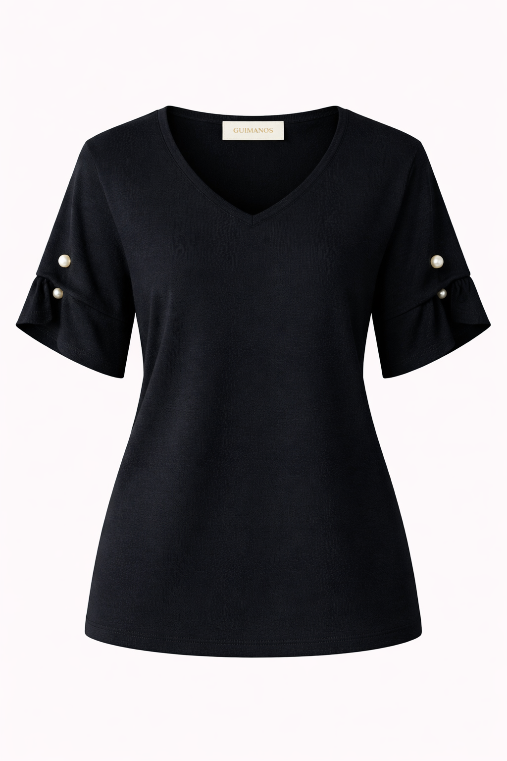 T-shirt com Pérolas nas Mangas | GUIMANOS – vista 6
