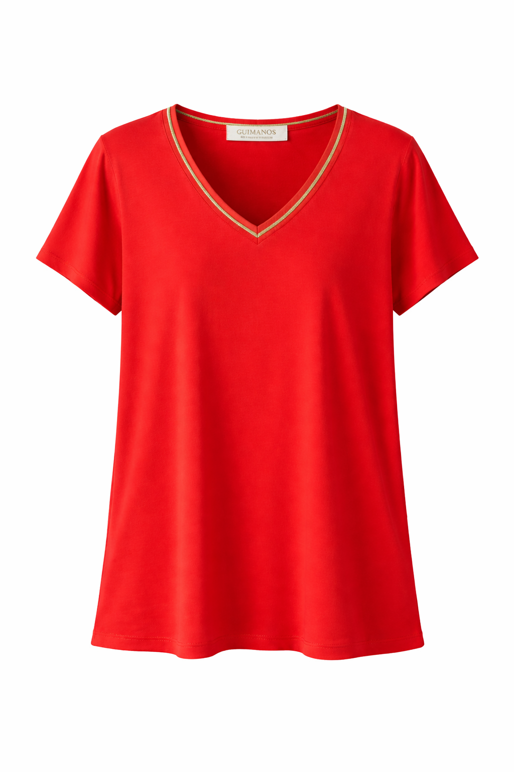 T-Shirt Fluida Decote em V