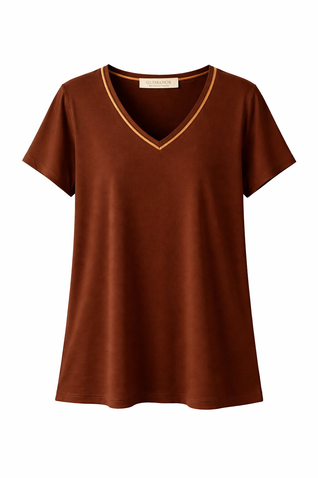 T-Shirt Fluida Decote em V