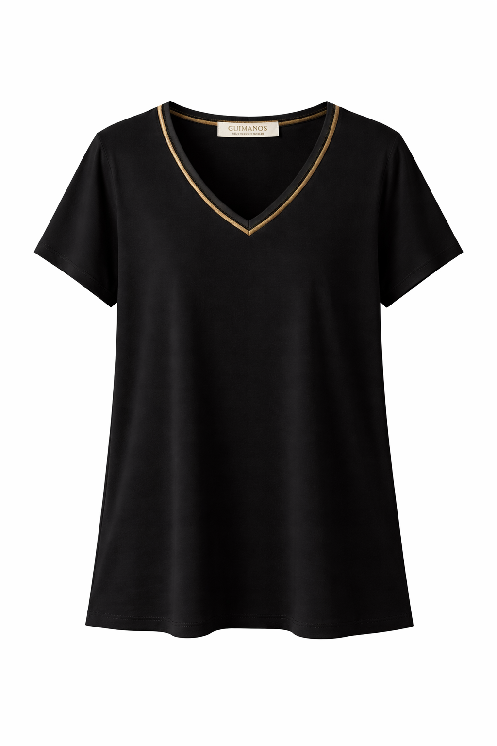 T-Shirt Fluida Decote em V