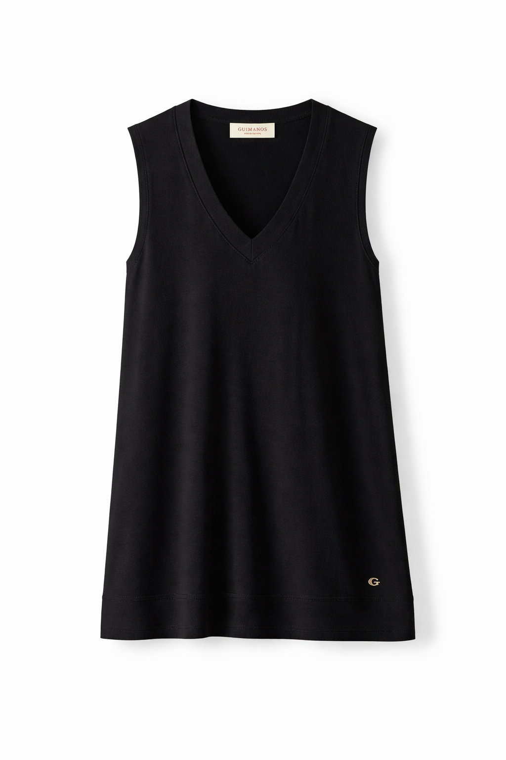 Top de Malha em V e Costas Cruzadas