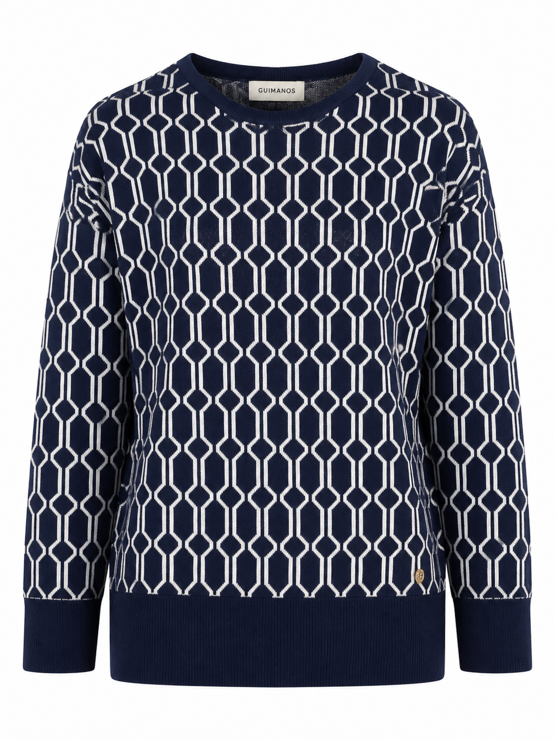 Camisola Decote Redondo Racha Lateral