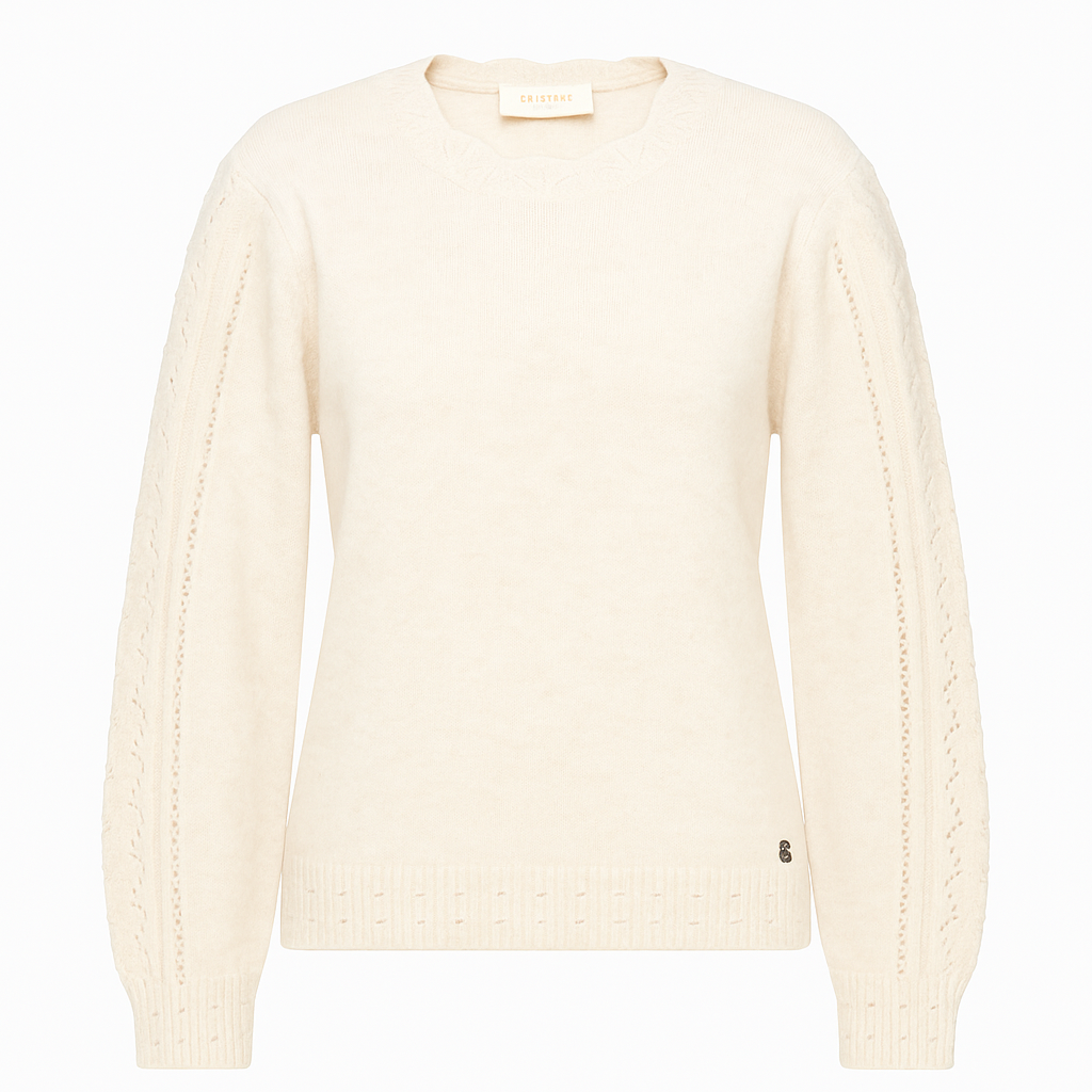 Camisola  Detalhe Vazado nas Mangas