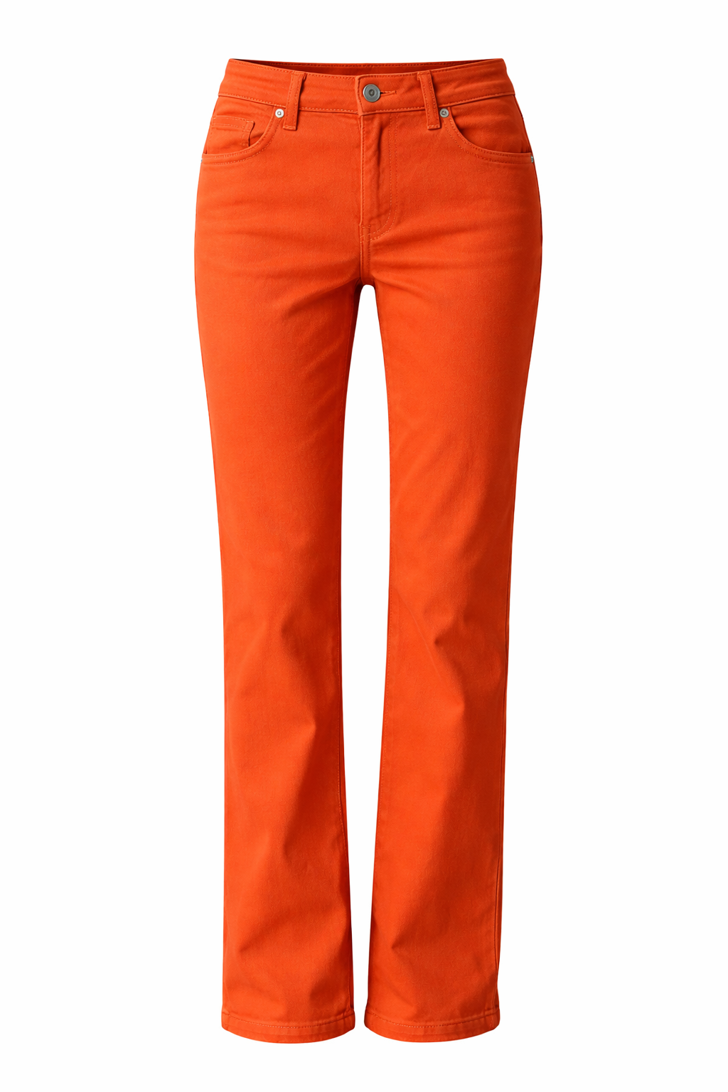 High-Waisted Twill Pants