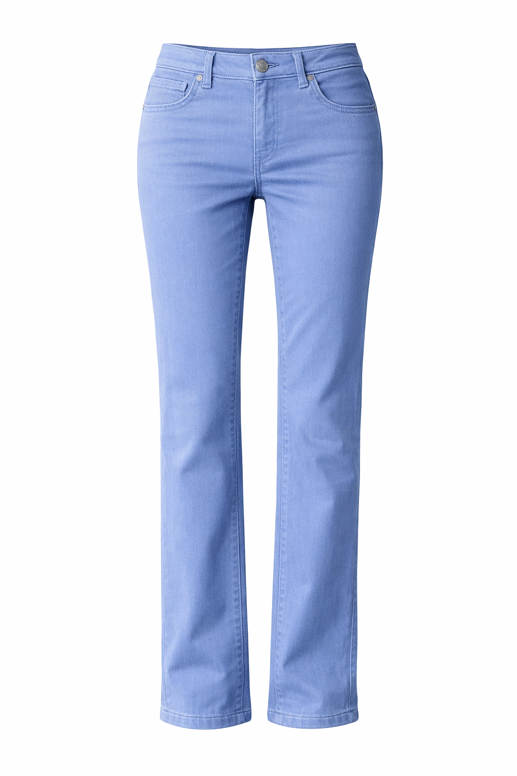 High-Waisted Twill Pants