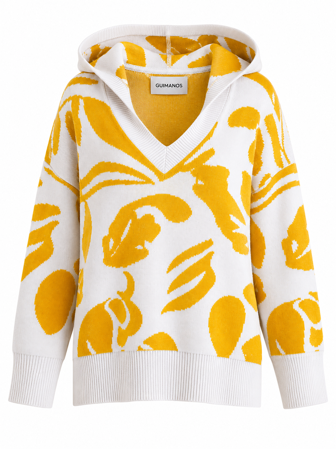 Sudadera con capucha de flores 