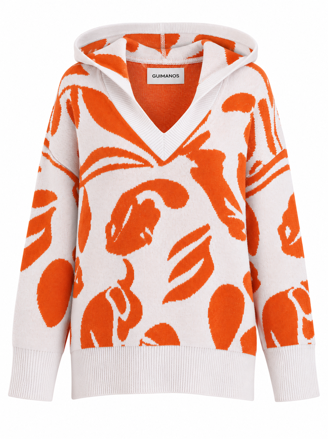 Sudadera con capucha de flores 