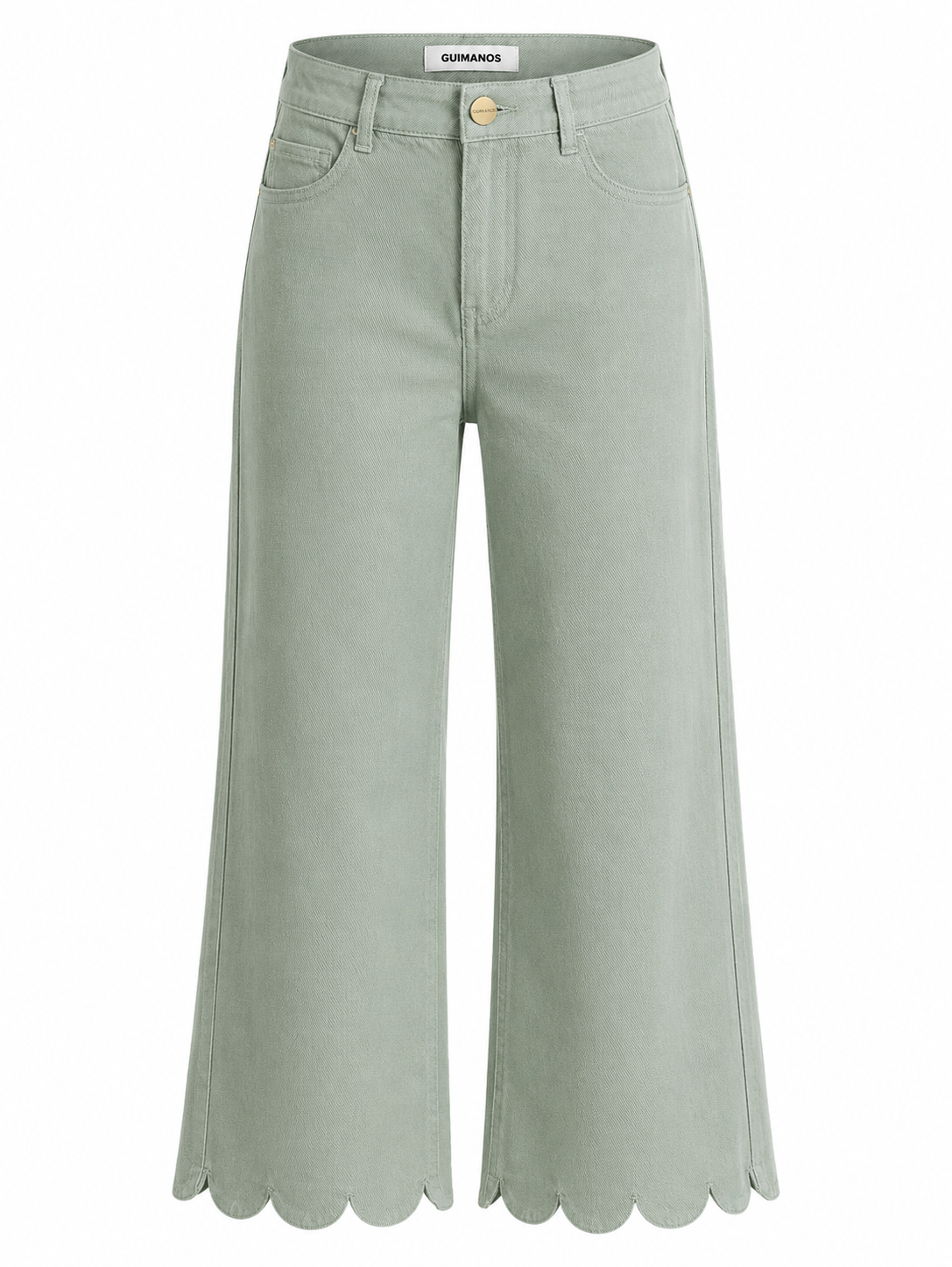 Embroidered Effect Trousers 