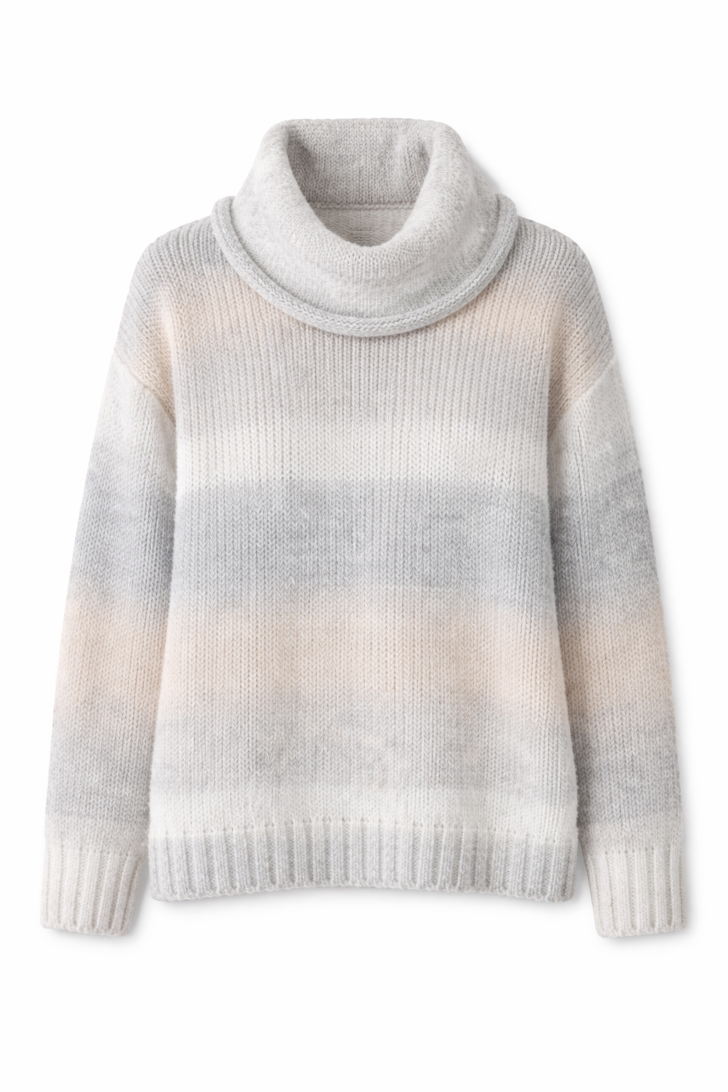 Malha Gola Alta em Efeito Degradé