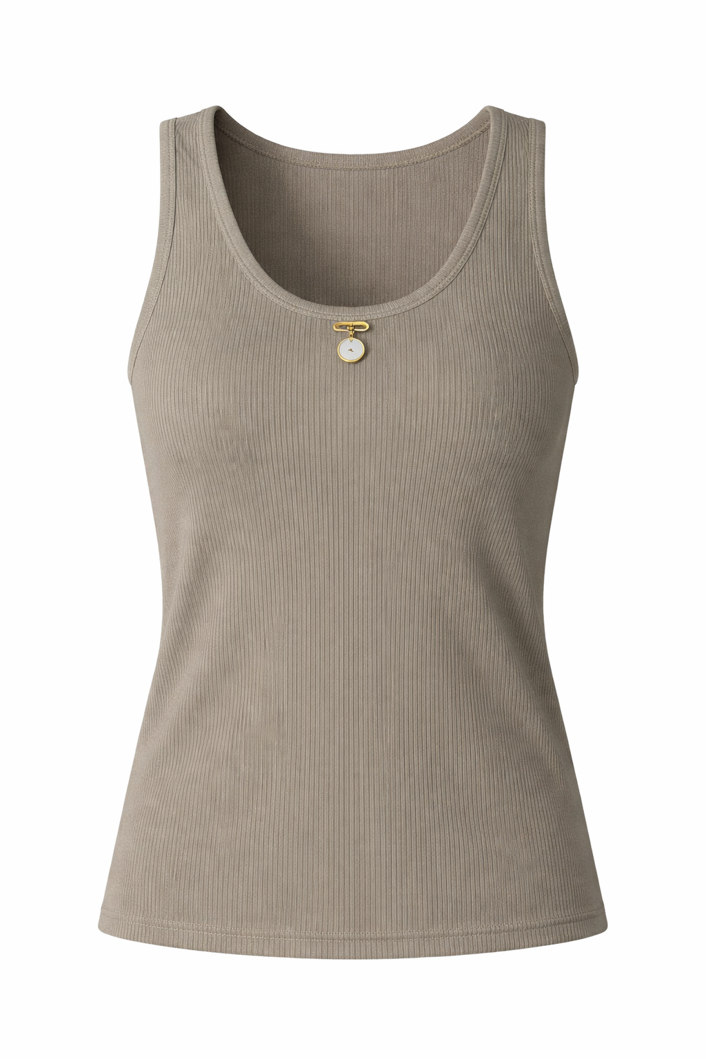 Ribbed Singlet with Pin