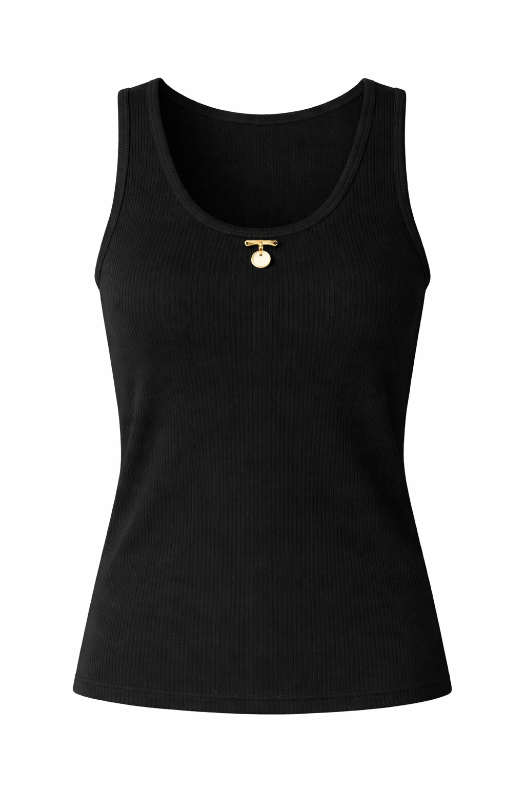 Ribbed Singlet with Pin