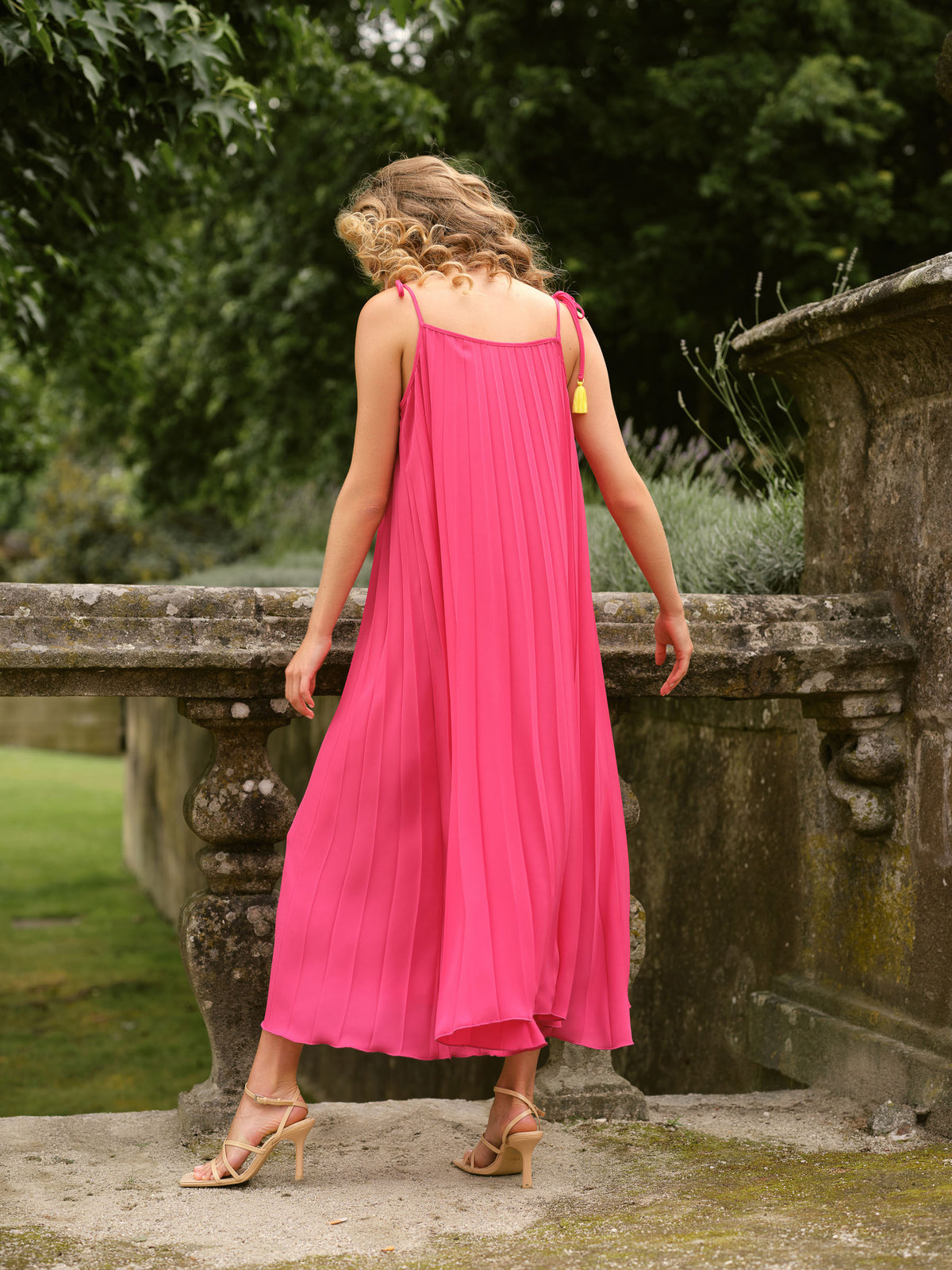 Vestido Midi Plissado | GUIMANOS – vista 2